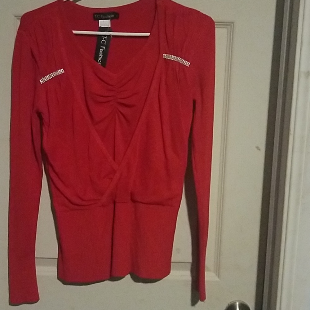 BNWT Pinup/rpockabilly cardigan cherry red